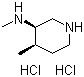 (3R,4R)-rel-N,4-二甲基-3-哌啶胺盐酸盐分子结构 (CAS 1206825-53-7)
