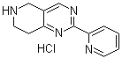 5,6,7,8-四氢-2-(2-吡啶基)吡啶并[4,3-d]嘧啶盐酸盐分子结构 (CAS 1207175-11-8)