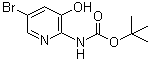 5-溴-3-羟基吡啶-2-基氨基甲酸叔丁酯分子结构 (CAS 1207175-73-2)