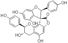 结构式 CAS# 1207671-28-0, 3,2'-epi-Larixinol