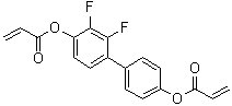 (2,3-二氟联苯-4,4'-二基)二(2-丙烯酸酯)分子结构 (CAS 1207761-79-2)