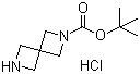 2,6-Diazaspiro[3.3]heptane-2-carboxylic acid tert-butyl ester hydrochloride molecular structure (CAS 1207840-19-4)