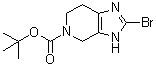 2-Bromo-3,4,6,7-tetrahydro-5H-imidazo[4,5-c]pyridine-5-carboxylic acid tert-butyl ester molecular structure (CAS 1208098-53-6)