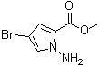 1-Amino-4-bromo-1H-pyrrole-2-carboxylic acid methyl ester molecular structure (CAS 1208361-39-0)