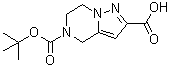 6,7-二氢吡唑并[1,5-a]吡嗪-2,5(4H)-二甲酸 5-叔丁酯分子结构 (CAS 1209492-73-8)