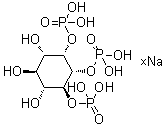 D-myo-肌醇 1,2,6-三(磷酸二氢酯)钠盐分子结构 (CAS 120965-76-6)