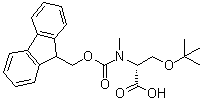 O-(1,1-Dimethylethyl)-N-[(9H-fluoren-9-ylmethoxy)carbonyl]-N-methyl-D-serine molecular structure (CAS 1210833-53-6)