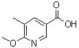 6-Methoxy-5-methyl-3-pyridinecarboxylic acid molecular structure (CAS 1211531-94-0)