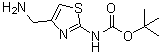 N-[4-(氨基甲基)-2-噻唑基]氨基甲酸叔丁酯分子结构 (CAS 1211535-27-1)
