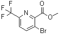3-Bromo-6-(trifluoromethyl)-2-pyridinecarboxylic acid methyl ester molecular structure (CAS 1211538-62-3)