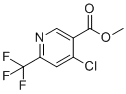 Methyl 4-chloro-6-(trifluoromethyl)nicotinate molecular structure (CAS 1211539-36-4)