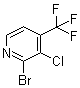 2-Bromo-3-chloro-4-(trifluoromethyl)pyridine molecular structure (CAS 1211582-91-0)