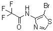 N-(5-Bromo-4-thiazolyl)-2,2,2-trifluoroacetamide molecular structure (CAS 1211593-45-1)