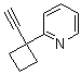2-(1-乙炔基环丁基)吡啶分子结构 (CAS 1211596-04-1)