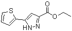 5-(Thiophen-2-yl)-1H-pyrazole-3-carboxylic acid ethyl ester molecular structure (CAS 121195-03-7)