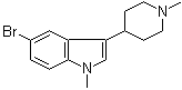 5-溴-1-甲基-3-(1-甲基-4-哌啶基)-1H-吲哚分子结构 (CAS 121230-33-9)