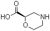 (2R)-2-Morpholinecarboxylic acid molecular structure (CAS 1212396-52-5)