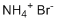溴化铵分子结构 (CAS 12124-97-9)