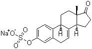 共轭雌激素分子结构 (CAS 12126-59-9)