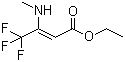3-甲基氨基-4,4,4-三氟丁烯酸乙酯分子结构 (CAS 121303-76-2)