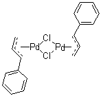 二聚氯化肉桂基钯分子结构 (CAS 12131-44-1)