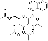 1-Naphthyl 2-acetamido-3,4,6-tri-O-acetyl-2-deoxy-beta-D-glucopyranoside molecular structure (CAS 121356-12-5)