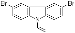 3,6-二溴-9-乙烯基咔唑分子结构 (CAS 1214-16-0)