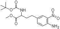 4-Amino-alpha-[[(tert-butoxy)carbonyl]amino]-3-nitrobenzenebutanoic acid methyl ester molecular structure (CAS 1214161-73-5)