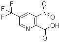3-Nitro-5-(trifluoromethyl)-2-pyridinecarboxylic acid molecular structure (CAS 1214333-19-3)