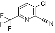 3-Chloro-6-(trifluoromethyl)-2-pyridinecarbonitrile molecular structure (CAS 1214333-69-3)