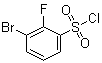 3-Bromo-2-fluorobenzenesulfonyl chloride molecular structure (CAS 1214372-19-6)