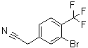 3-溴-4-(三氟甲基)苯乙腈分子结构 (CAS 1214372-42-5)