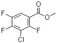 3-氯-2,4,5-三氟苯甲酸甲酯分子结构 (CAS 1214375-02-6)