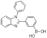 [3-(1-苯基-1H-苯并咪唑-2-基)苯基]硼酸分子结构 (CAS 1214723-26-8)