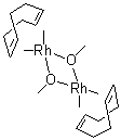结构式 CAS# 12148-72-0, 二聚环辛二烯(甲氧基)铑