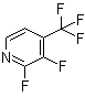 2,3-二氟-4-(三氟甲基)吡啶分子结构 (CAS 1215034-77-7)
