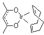 (乙酰基丙酮)(1,5-环辛二烯)铱(I)分子结构 (CAS 12154-84-6)
