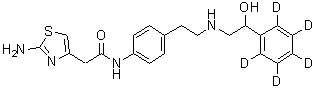 rac-Mirabegron-d<sub>5</sub> molecular structure (CAS 1215807-38-7)