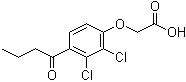 (2,3-二氯-4-丁酰基苯氧基)乙酸分子结构 (CAS 1217-67-0)