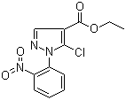 5-Chloro-1-(2-nitrophenyl)-1H-pyrazole-4-carboxylic acid ethyl ester molecular structure (CAS 121716-35-6)