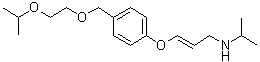 3-[4-[[2-(1-Methylethoxy)ethoxy]methyl]phenoxy]-N-(1-methylethyl)-2-Propen-1-amine molecular structure (CAS 1217245-60-7)