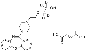 Quetiapine D4 Hemifumarate molecular structure (CAS 1217310-65-0)