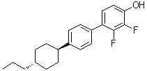 4-[4-(反式-4-丙基环己基)苯基]-2,3-二氟苯酚分子结构 (CAS 1217366-33-0)