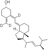 维生素 D2-d<sub>3</sub>分子结构 (CAS 1217448-46-8)