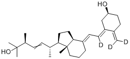 结构式 CAS# 1217467-39-4, 25-羟基维他命D2(6,19,19-d3)