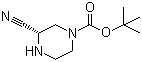 (3S)-3-Cyano-1-piperazinecarboxylic acid tert-butyl ester molecular structure (CAS 1217650-60-6)