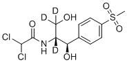 结构式 CAS# 1217723-41-5, ent-甲砜霉素-[d3]
