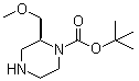 (2S)-2-(Methoxymethyl)-1-piperazinecarboxylic acid 1,1-dimethylethyl ester molecular structure (CAS 1217728-72-7)