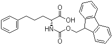 (alphaR)-alpha-[[(9H-Fluoren-9-ylmethoxy)carbonyl]amino]benzenepentanoic acid molecular structure (CAS 1217731-48-0)