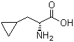 D-3-(环丙基)丙氨酸分子结构 (CAS 121786-39-8)